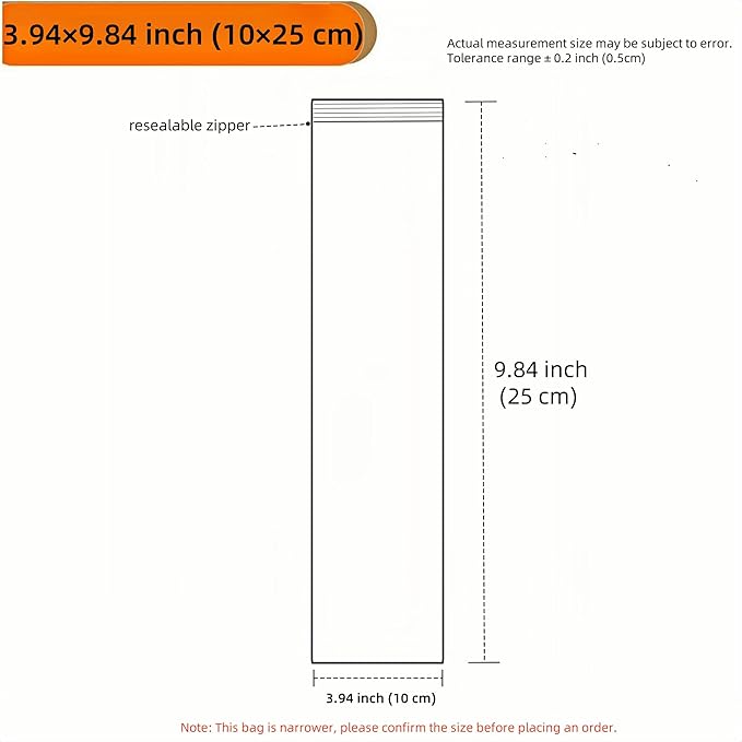 PABCK 100 Pieces Black Reclosable Zip Bags 5.1mil Thickness Poly Plastic Packaging Resealable Zipper Lock Closure Bag for Storage (3.9x9.8 inch)