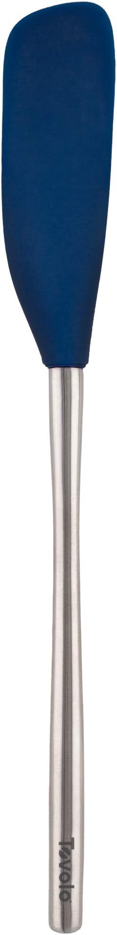 Tovolo Jar Spatula Silicone Long Stainless Steel Handle Scraper Spatula Deep