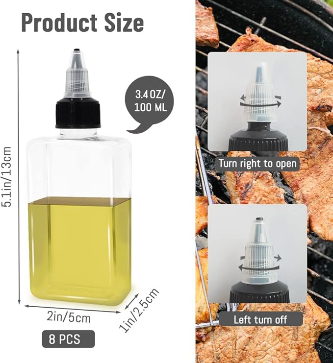 LELE LIFE 8Pcs Small Oil Dispenser Bottle
