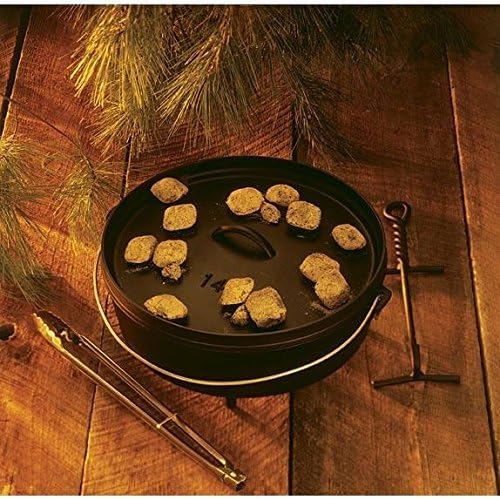 Lodge 10 Quart Pre-Seasoned Cast Iron Camp Dutch Oven