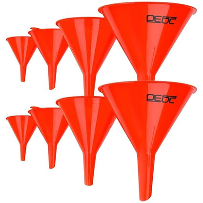 DEDC Oil Funnels, Plastic Gas Funnels Set