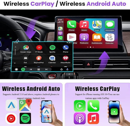 Wireless CarPlay Adapter 2-in-1 for Chery Arrizo 6 2020 2021 2022, USB Design Plug and Play Bluetooth Fast Connection Car Accessories,B