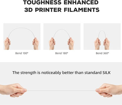 FLASHFORGE PLA Filament 1.75mm, 3D Printer Filament 1kg (2.2lbs) Spool, Dimensional Accuracy +/- 0.02mm, 3D Printing Filament Easy to Use and Fits for Most FDM 3D Printers (White)