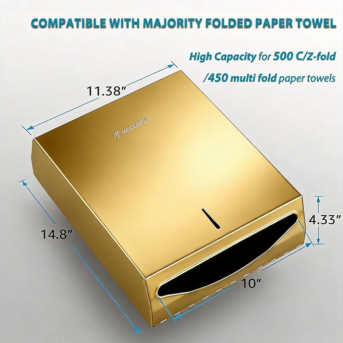 Commercial Paper Towel Dispenser Gold