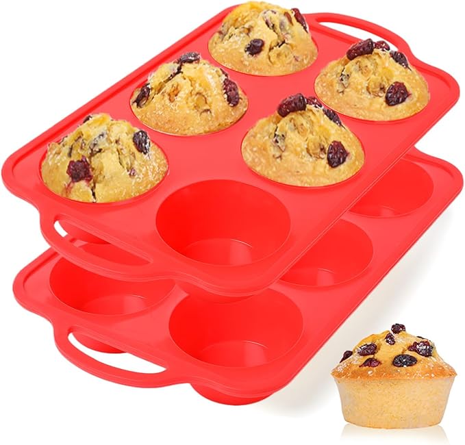 CAKETIME Jumbo Muffin Pan, 3.5 Inch Large Muffin Pan