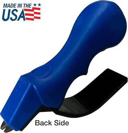 ACCUSHARP Knife Sharpener, Portable and Easy to Use, Hones and Sharpens Cleavers