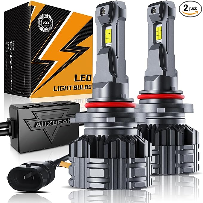 Auxbeam 9005 HB3 Fog Light,F22 Series 9005 Powersports, 6500K 110W 24000LM 700% Brighter 9005 Light For UTV ATV Offroad Vehicles