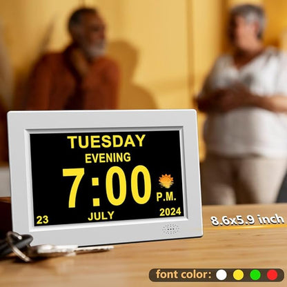 CAZOKASI 8inch Extra Large Impaired Vision Digital Alarm Clock