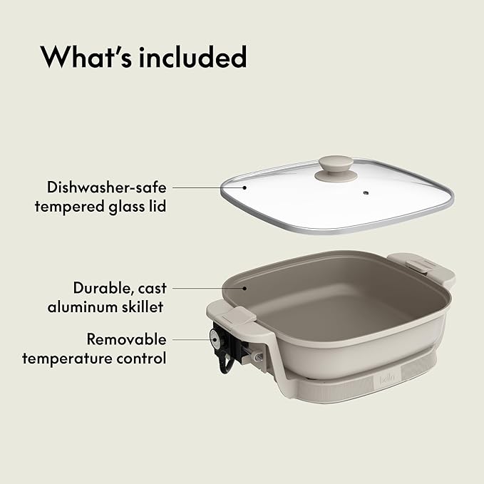 bella Make & Take Electric Skillet, Fits-anywhere™ kitchenware, EverGood™