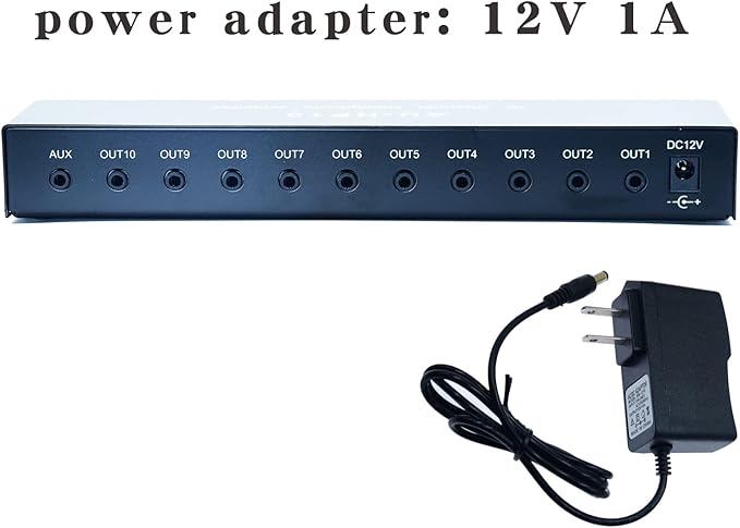 aux Mini Jack TRS 3.5 mm Input 1 in 10 Out Channel Headphone Amplifier Stereo