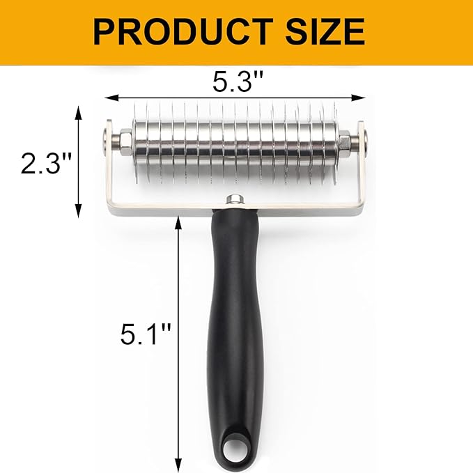 Pastry Lattice Roller Cutter, Stainless Steel Multi-Wheel Dough Cutter