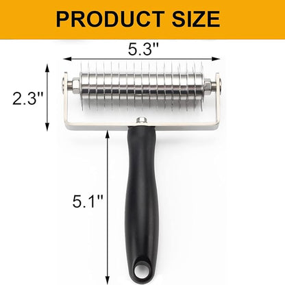 Pastry Lattice Roller Cutter, Stainless Steel Multi-Wheel Dough Cutter