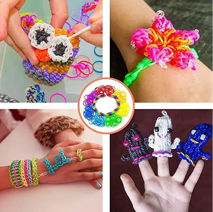 12080+ Loom Bands Kit, Rubber Bands for Bracelet Making Kit, DIY Art Craft Loom Bracelet Kit,2025 Creativity Birthday Gift Ideal Christmas Gifts
