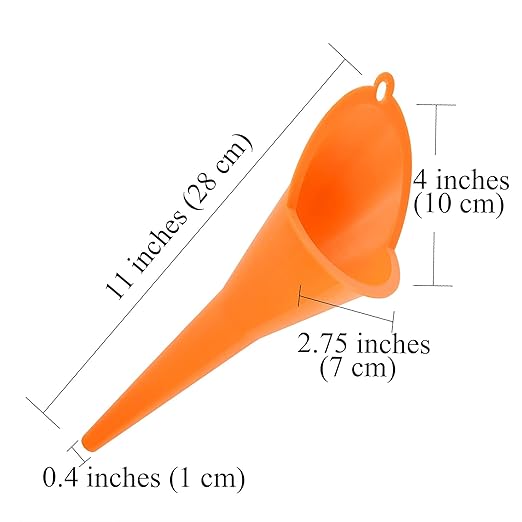 Annurssy Multi-Function Plastic Long Neck Oil Funnel