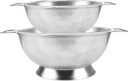 Kaishun Colander Stainless Steel Set, Kitchen Strainer