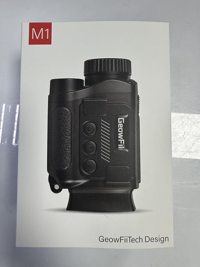 GeowFiiTech Night Vision Monocular, 4K Infrared Digital Night Vision Goggles with 850nm IR, 40M Photo & 4K Video, 984FT Range, 8X Zoom, Rechargeable Battery, 32GB Card for Hunting Camping Adventure