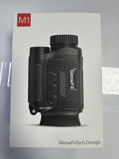 GeowFiiTech Night Vision Monocular, 4K Infrared Digital Night Vision Goggles with 850nm IR, 40M Photo & 4K Video, 984FT Range, 8X Zoom, Rechargeable Battery, 32GB Card for Hunting Camping Adventure