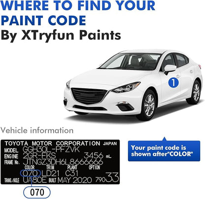8W7 Blue Crush Touch Up Paint for Toyota, DIY Car Paint Scratch Repair Kit, Automotive Paints, Quick & Easy Fix Scratch Repair for RAV4/Camry/Corolla/Tacoma/Prius/Sequoia