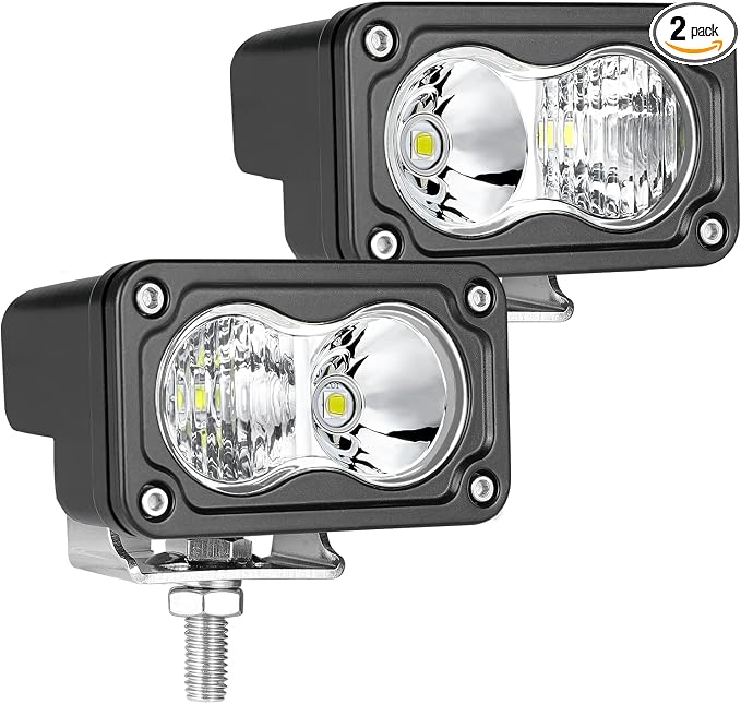3 Inch Driving Lights 2Pcs 40W LED Pod Light Off Road Spot Light Bar Super Bright Work Flood Light Cube Combo LED Bumper Lights Fog Light for Truck ATV UTV SUV Motorcycle Boat