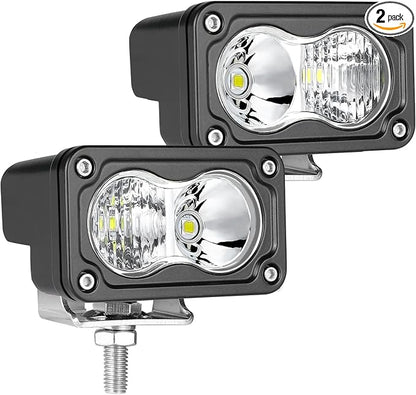 3 Inch Driving Lights 2Pcs 40W LED Pod Light Off Road Spot Light Bar Super Bright Work Flood Light Cube Combo LED Bumper Lights Fog Light for Truck ATV UTV SUV Motorcycle Boat