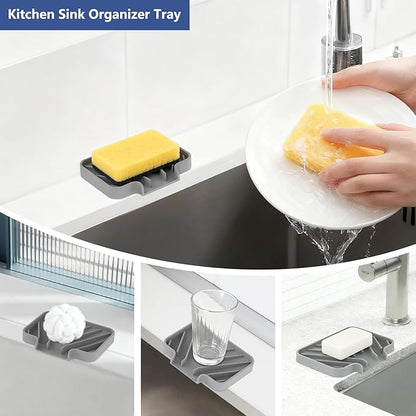 JACZZO Silicone Soap Dish for Shower and Bathroom