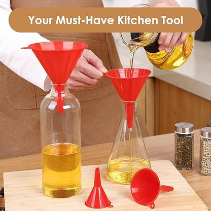 4 PCS Plastic Kitchen Funnel Set