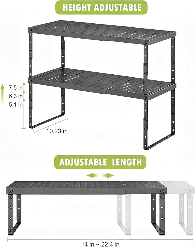 RUILALIFE Expandable Cabinet Organizer Shelf