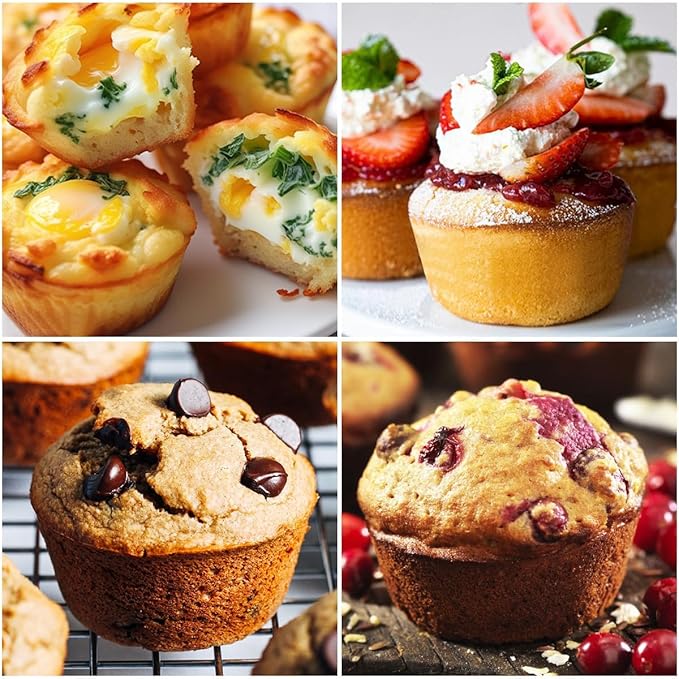CAKETIME Jumbo Muffin Pan, 3.5 Inch Large Muffin Pan