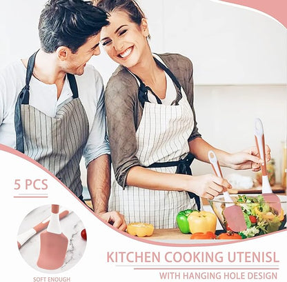 Silicone Spatula Set, Soft & Strong, Nonstick Cookware, Dishwasher Safe