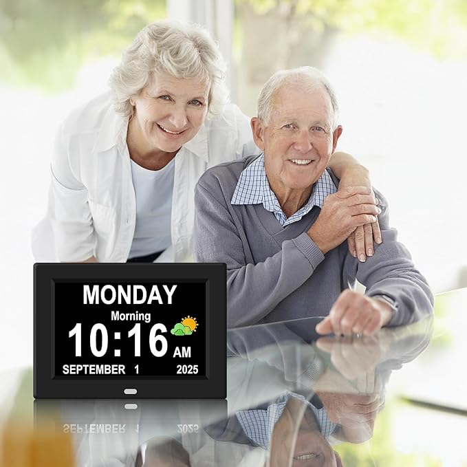 8‘’ Digital Calendar Day Clock, Gifts