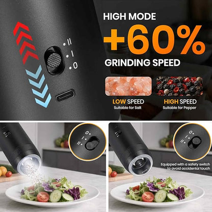 Gravity Electric Salt Grinder Set