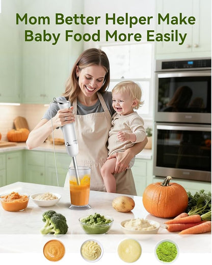 Immersion Blender Handheld 5 in 1 Hand Blender, 1000W Hand Mixer Stick