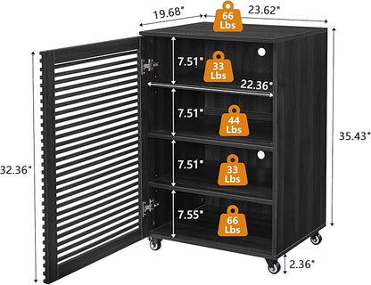 LEVNARY 5-Tier AV Media Cabinet