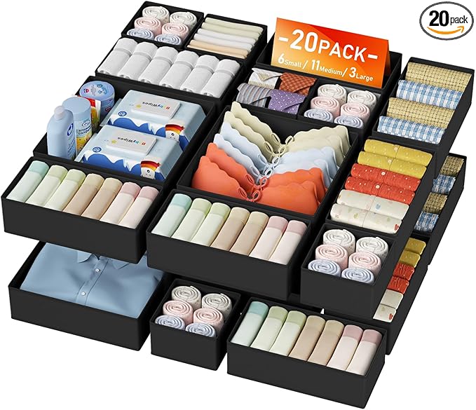 DIMJ Drawer Organizer Clothes
