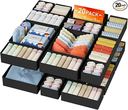 DIMJ Drawer Organizer Clothes