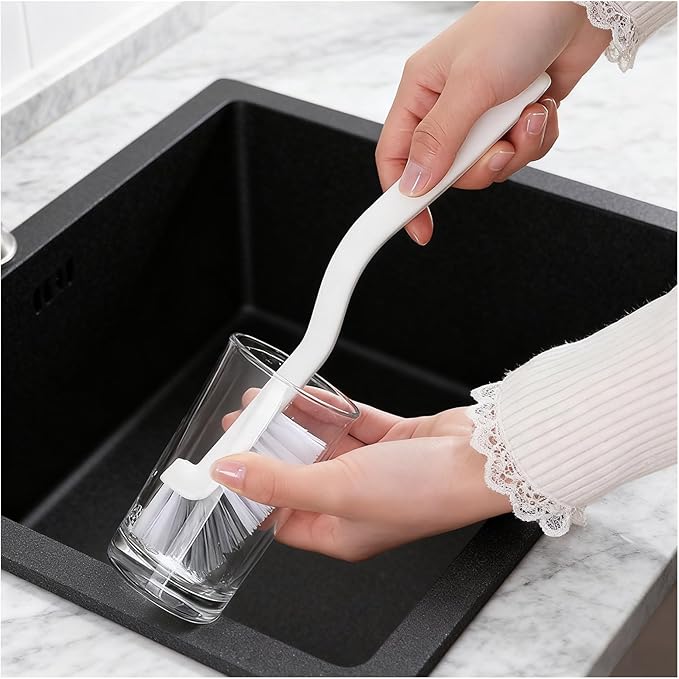 Dish Scrub Brushes with Handle for Kitchen，Small Cleaning Brush for Cup，Kitchen