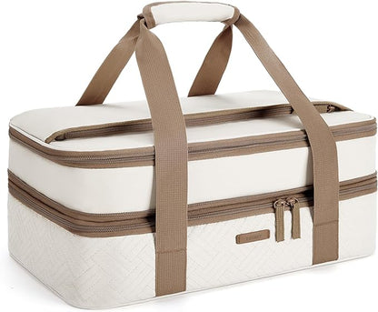 TOURIT Double Decker Insulated Casserole Carrier