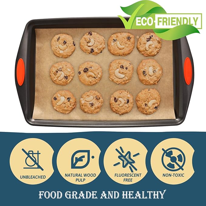 Hiware 200 PCS Parchment Paper Baking Sheets 9x13 IN, Precut Non-Stick