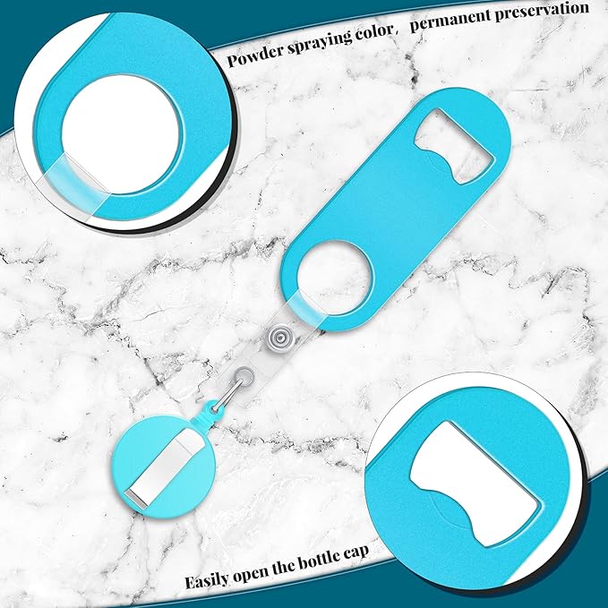 Honoson 8 Pieces Retractable Flat Bottle Opener Bartender Beer Opener