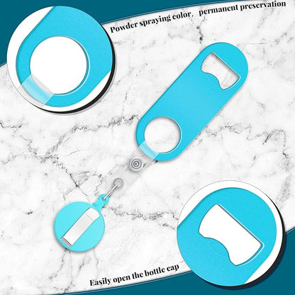 Honoson 8 Pieces Retractable Flat Bottle Opener Bartender Beer Opener