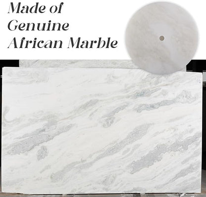 Koville African Genuine Marble Paper Towel Holder Countertop,