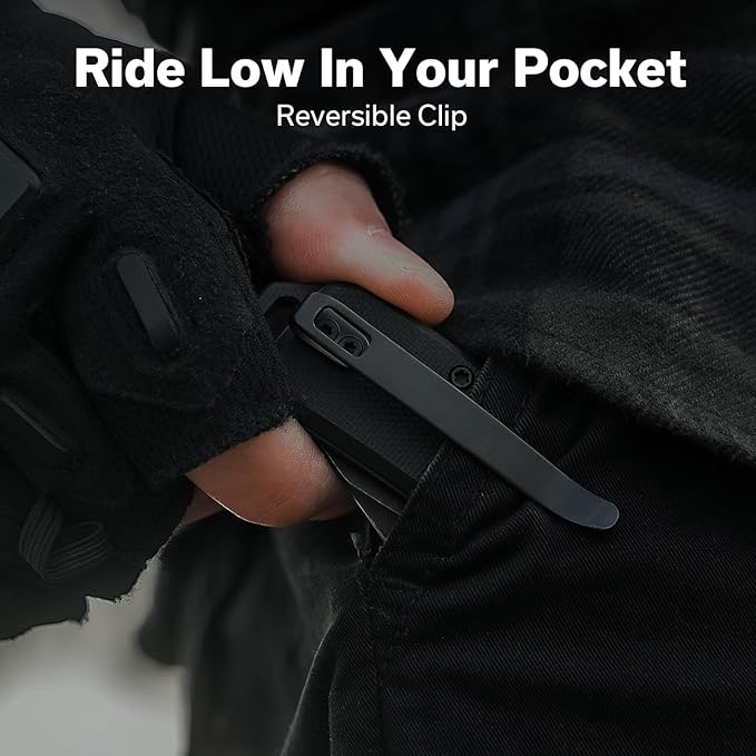 CIVIVI Neurohaptic Pocket Knife for EDC, Folding Knife with 3.74'' Nitro-V Blade G10 Handle, Reversible Clip, Gift for Men Women C23080-1