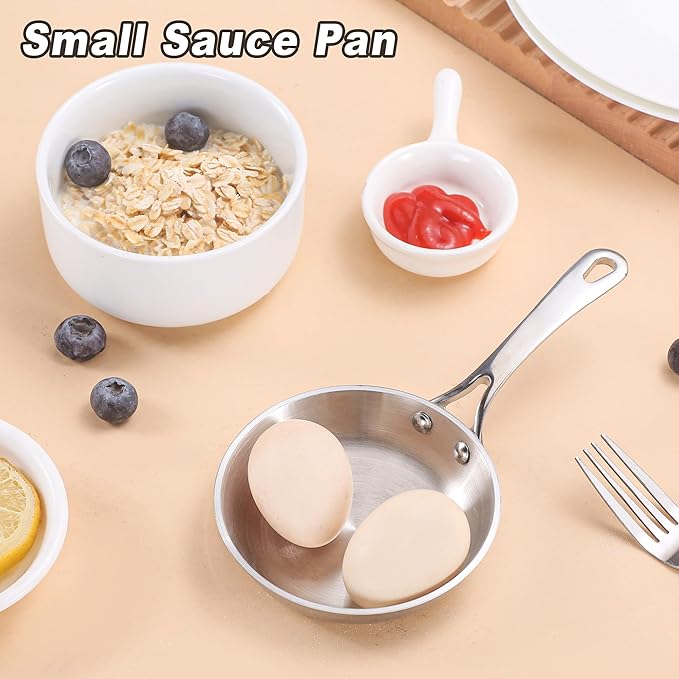 Mini Sauce Pan, Tri-Ply Stainless Steel Pot