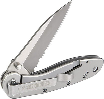 Pocket Knife for Men with Clip - Heavy Duty Folding Pocket Knives, 3.1" 14C28N Stainless Steel Titanium Coated Blade, Tactical EDC Knife for Camping Hunting Fishing