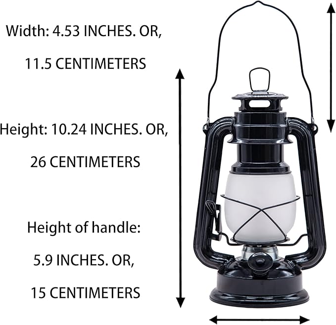YAKii LED Vintage Flame Lantern Metal Outdoor Hanging Lantern with Dancing Flame Battery Operated Halloween Outdoor Indoor Decoration(Black Pack of 2)