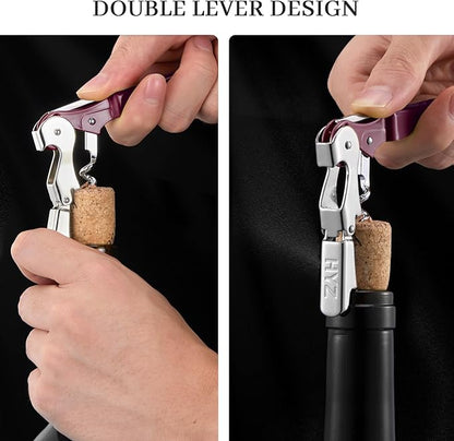 HYZ 2-Pack Wine Opener Waiter Corkscrew, Professional Wine Key