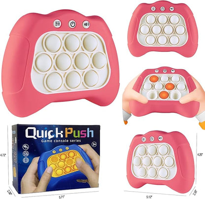 Pop The Target! Handheld Speed Push Game Machine: A Fun Multiplayer Game for Family. Sensory Fidget Toy Christmas Toys Gifts for 6 7 8 9 10 11 12 Years Old Kids Road Trip Car Games Kids Pink