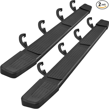 COMNOVA 6 Inch Running Boards Compatible with 19-26 Chevy Silverado 1500 Crew Cab, 20-26 Silverado/Sierra 2500HD 3500HD Crew Cab, Step Bar Running Board for Silverado, Including in 8 Brackets.
