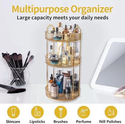 Asayuee 360 Rotating Makeup Organizer