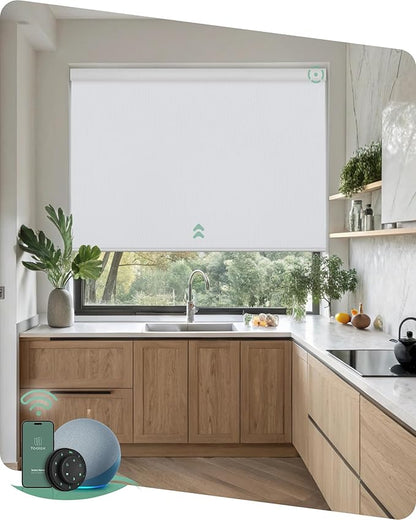 Yoolax Motorized Blinds with Remote, Waterproof Smart Blinds